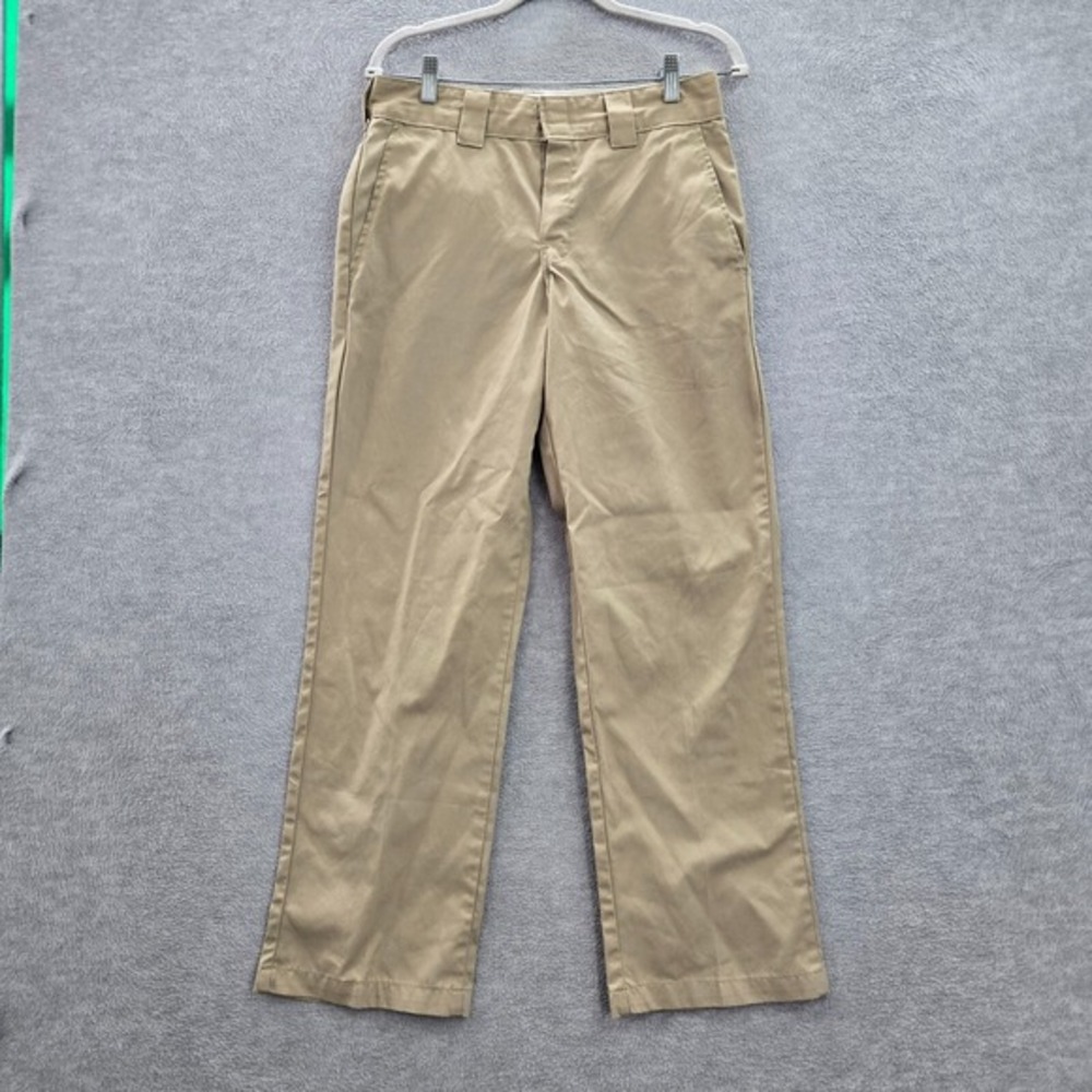 Dickies Men Pants 30x30 Beige Chino Straight Regular Fit Mid‎ Rise Pockets